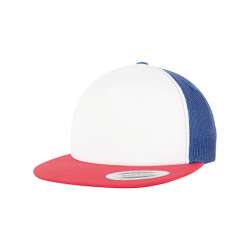 Flexfit Foam Trucker with white Front keps Red/White/Royal