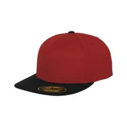 Flexfit Premium 210 Fitted 2-Tone Keps Red/Black